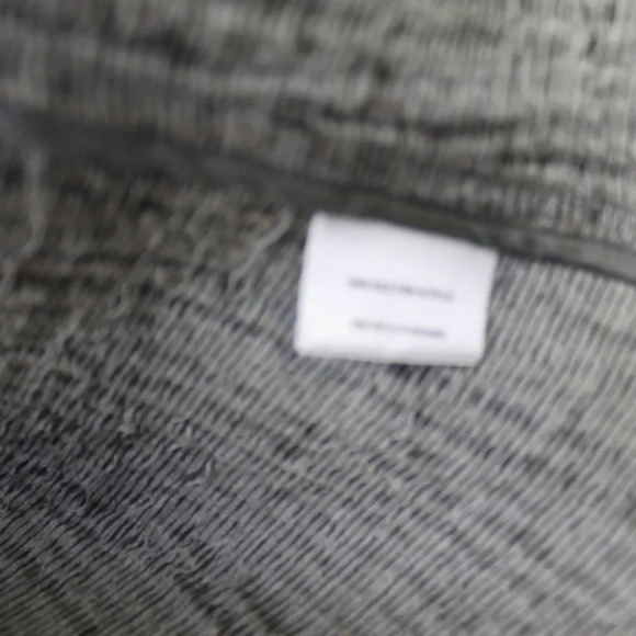 EILEEN FISHER gray crinkle silk minimalist blazer small - Picture 8 of 11